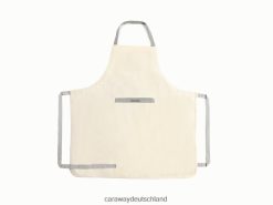 Caraway Leinenschürze T2RVB8251 Kochgeschirr Creme