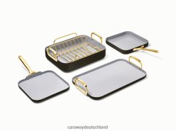 Caraway Squareware-Set T2RVB855 Kochgeschirr Schwarz